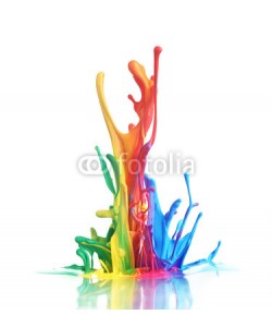 Leigh Prather, Colorful paint splashing