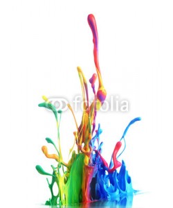 Leigh Prather, Colorful paint splashing