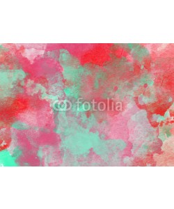 LoveKay, Red and green Colorful Watercolor Background.