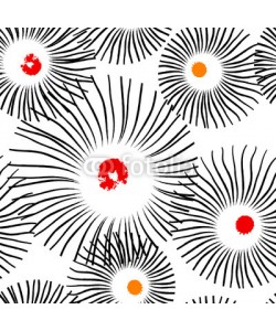 Kirsten Hinte, seamless pattern background, with circles, strokes and splashes,
