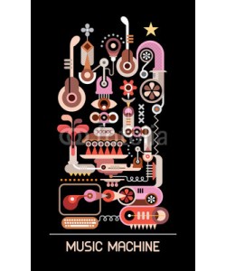dan8, Music Machine vector illustration