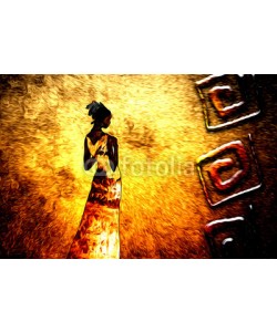 maxtor777, african motive ethnic retro vintage