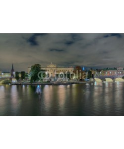 Blickfang, Riksdagshuset Reichstag Stockholm beleuchtet