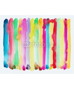 Kara-Kotsya, watercolor brush strokes background, stripe pattern, vector illu
