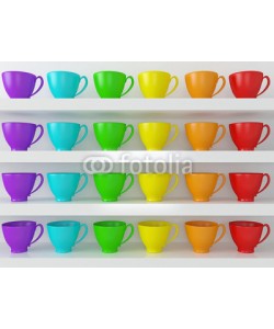 kosheen, Rainbow cups on the shelfs.