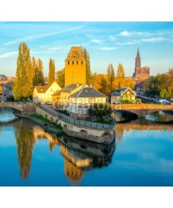 Alexi TAUZIN, Ponts Couverts à Strasbourg au crépuscule