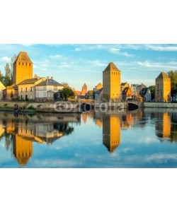 Alexi TAUZIN, Ponts Couverts à Strasbourg au crépuscule