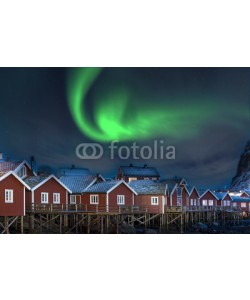 Blickfang, Nordlicht in Reine Lofoten Norwegen