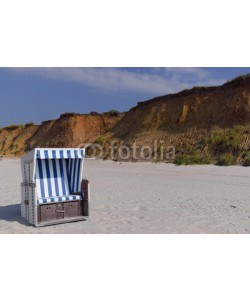 Blickfang, Strandkorb am  Strand von Sylt Kampen rotes Kliff