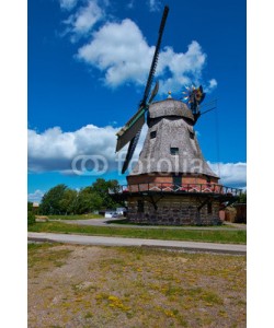 dina, historische Windmühle, Malchow, Mecklenburg Vorpommern, Germany