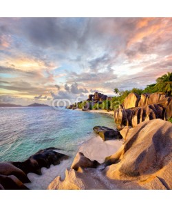 Oleksandr Dibrova, Anse Source d'Argent beach at sunset, La Digue, Seyshelles