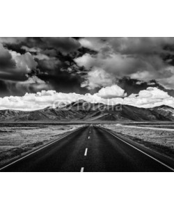 f9photos, Road on plains in Himalayas with mountains