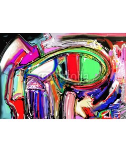 Kara-Kotsya, original illustration of abstract art digital painting