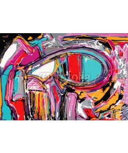 Kara-Kotsya, original illustration of abstract art digital painting