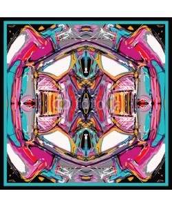 Kara-Kotsya, square composition with abstract painting