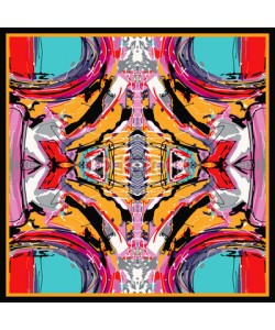 Kara-Kotsya, square composition with abstract painting