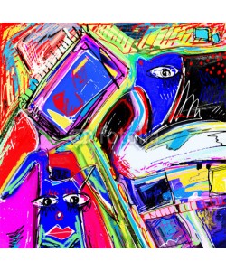 Kara-Kotsya, original illustration of abstract art digital painting