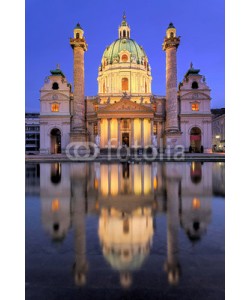 Blickfang, Karlkirche  Wien beleuchtet