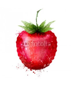 ~ Bitter ~, Strawberry vector logo design template. Berry or food icon.
