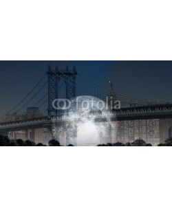 rolffimages, Manhattan Bridge with Moon