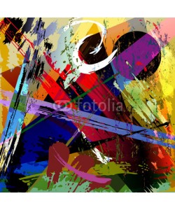 Kirsten Hinte, abstract background composition, with paint strokes, splashes an