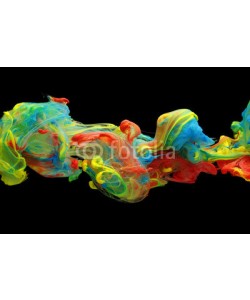 Leigh Prather, Colorful ink and paint swirling through water