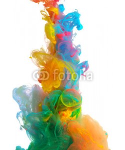 Leigh Prather, Clouds of bright colorful ink mixing in water
