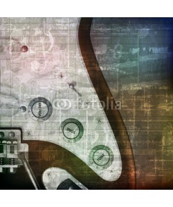 lembit, abstract grunge background with electric guitar