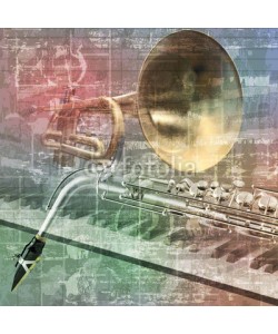 lembit, abstract grunge sound background with trumpet