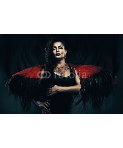 alexbutscom, angel transvestite in red wings