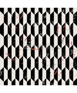 Kirsten Hinte, abstract geometric pattern background, with mosaic/polygon, grun