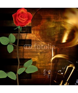 lembit, abstract grunge background with trumpet