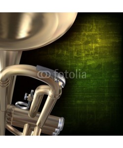 lembit, abstract grunge background with trumpet