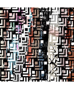 Kirsten Hinte, abstract geometric background pattern, retro/vintage style, grun