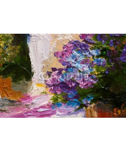 max5799, Abstract background. Oil painting - flowers