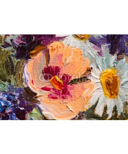 max5799, Abstract background. Oil painting - flowers