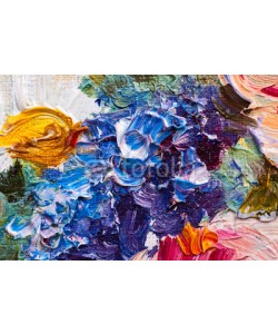 max5799, Abstract background. Oil painting - flowers