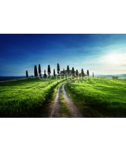 Iakov Kalinin, Classic Tuscan views in spring sunset time,  Pienza, Italy