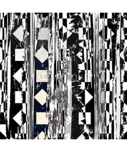 Kirsten Hinte, abstract geometric background pattern, retro/vintage style, blac