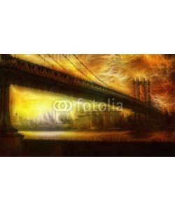 rolffimages, Manhattan Bridge Painterly