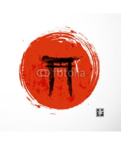 elinacious, Torii gates and red rising sun