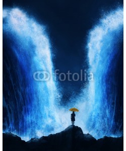 kevron2001, Woman with splitting ocean