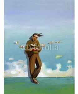 nuvolanevicata, reader lost in the horizon