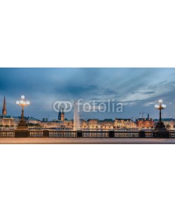 Blickfang, Hamburg Jungfernsteg beleuchtet Panorama