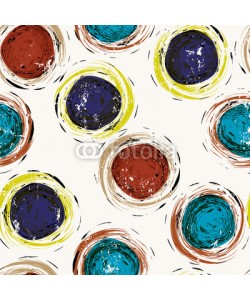 Kirsten Hinte, seamless abstract geometric background pattern, with paint strokes and sp
