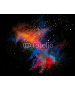 Lukas Gojda, Launched colorful powder on black background