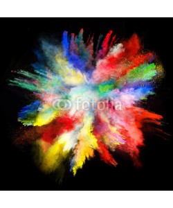 Lukas Gojda, Launched colorful powder on black background