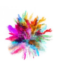 Lukas Gojda, Launched colorful powder on black background