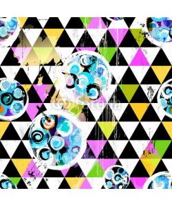 Kirsten Hinte, abstract geometric background pattern, with triangles, circles, hipster style