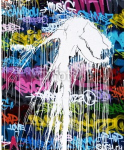 celeste clochard, graffiti